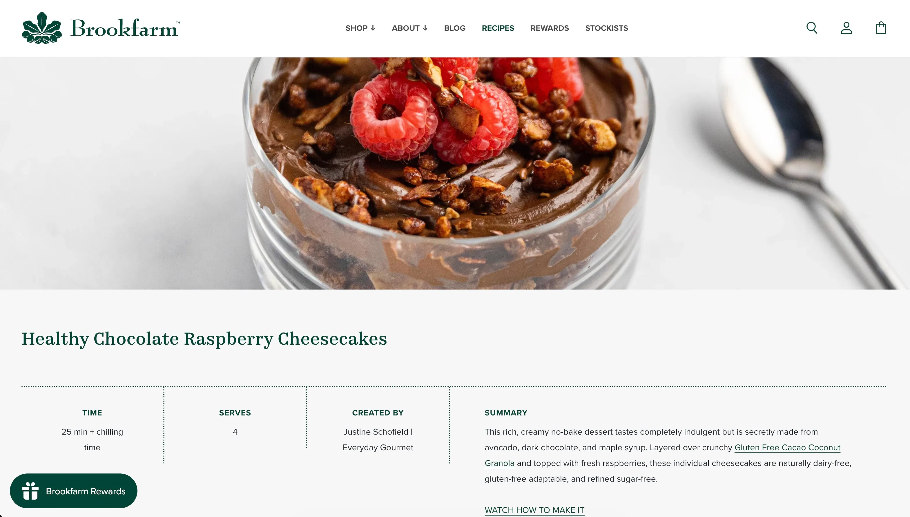 Brookfarm recipe page
