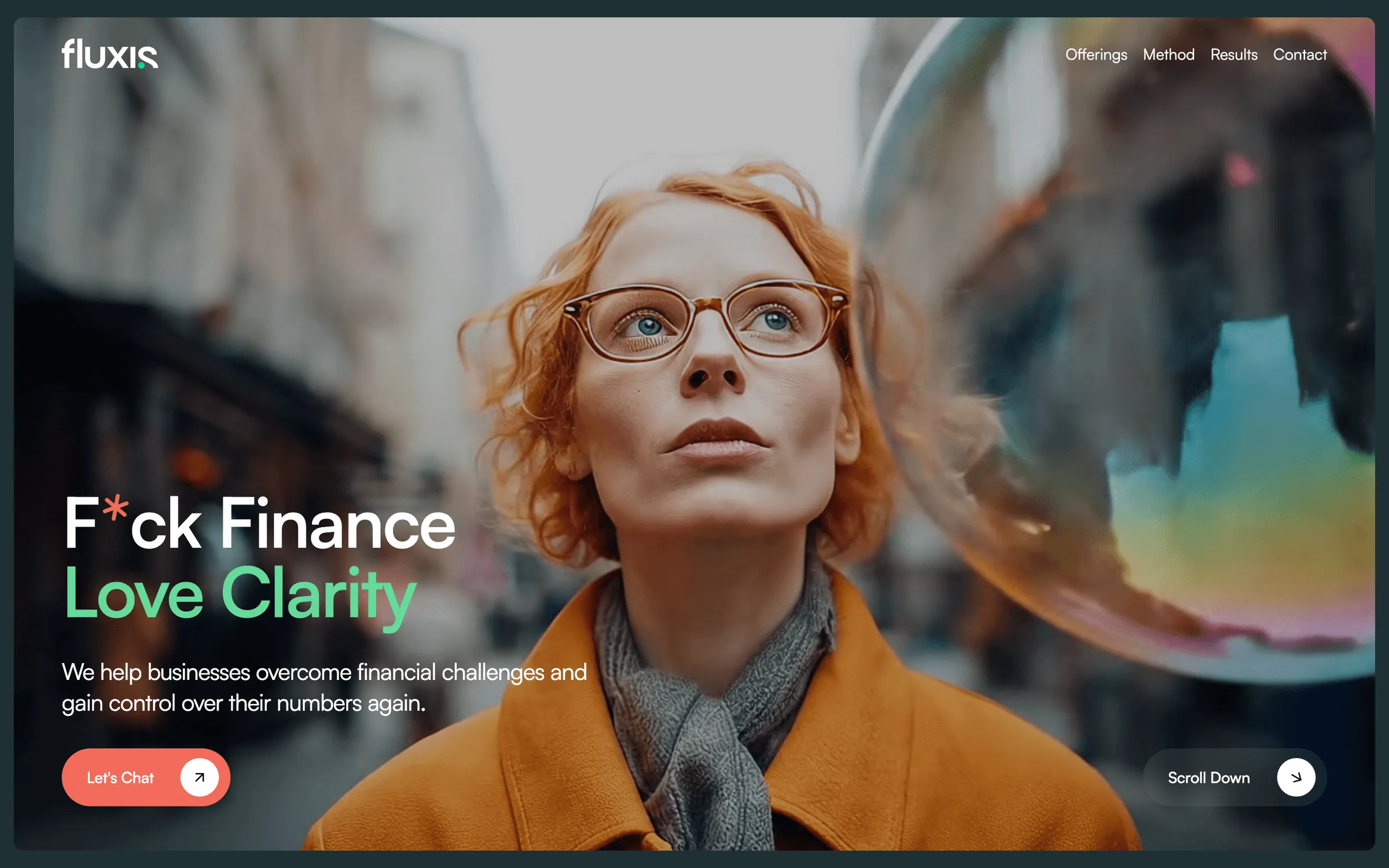 Fluxis website home page