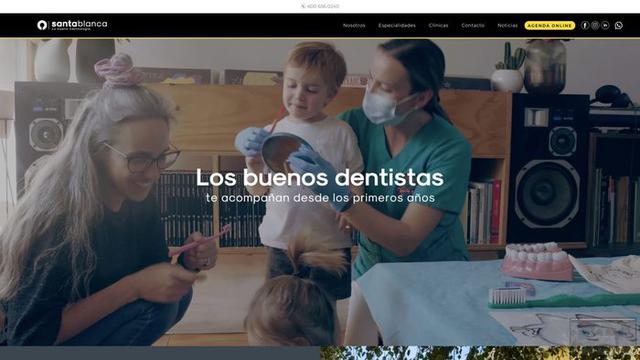 Clinica santa blanca, custom web development